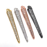 CZ Micro Pave Spike Charm, Pave Charm, Jewelry Supplies, DIY Jewelry, Micro Pave Charm, Dagger Charm, Spike Charms, 1 Pc