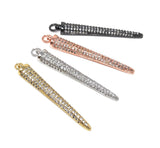 CZ Micro Pave Spike Charm, Pave Charm, Jewelry Supplies, DIY Jewelry, Micro Pave Charm, Dagger Charm, Spike Charms, 1 Pc