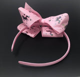 Hair Bow Headband for Girls, Large Pink Unicorn Headband, Hair Accessories for Kids, Birthday Gift and Party Favors, 1 Pc