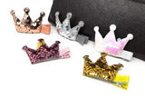 Princess Crown Sequins Hair Clips, Princess Hair Clips for Girls, Barrettes Sequins Clips, Toddler Hair Clips, Birthday Gifts, 1 Pair