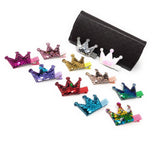 Princess Crown Sequins Hair Clips, Princess Hair Clips for Girls, Barrettes Sequins Clips, Toddler Hair Clips, Birthday Gifts, 1 Pair