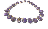 Purple Copper Turquoise Gemstone Beads, Turquoise Beads, Wholesale Bulk Beads for DIY Jewelry Making, Jewelry Supplies, 10X7.5mm , 23 Pcs