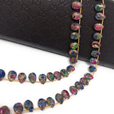 Mohave Multi Gemstone Copper Turquoise Beads - Tourmaline - Lapis Lazuli , Gemstone Beads, Healing Crystal Beads, Jewelry Supplies, 23 Pcs