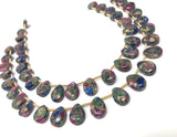 Mohave Multi Gemstone Copper Turquoise Beads - Tourmaline - Lapis Lazuli , Gemstone Beads, Healing Crystal Beads, Jewelry Supplies, 23 Pcs