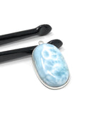 3 Pc Larimar Gemstone Charms, AAA Grade Larimar Sterling Silver Charms, Bulk Wholesale Charms, Jewelry Supplies for DIY Jewelry