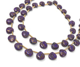 Purple Copper Turquoise Gemstone Beads, Turquoise Beads, Wholesale Bulk Beads for DIY Jewelry Making, Jewelry Supplies, 8.5mmX8.5mm , 19 Pcs