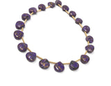 Purple Copper Turquoise Gemstone Beads, Turquoise Beads, Wholesale Bulk Beads for DIY Jewelry Making, Jewelry Supplies, 8.5mmX8.5mm , 19 Pcs