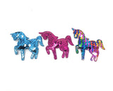 Unicorn Sequins Padded Patch Applique, Unicorn Applique, Unicorn Patch, DIY Crafts, Headwear Supplies, DIY Hair Clips Supplies, 1 Pc