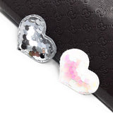 8 Pcs Heart Sequins Padded Patch Applique, Heart Applique, Heart Patch, DIY Crafts, Headwear Supplies, DIY Hair Clips Supplies
