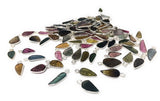 10 Pcs/ 12 Pcs Tourmaline Charms, Sterling Silver Gemstone Charms, Carved Leaf Tourmaline Charms, Wholesale Jewelry Findings, Jewelry Making
