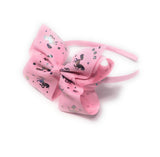 Hair Bow Headband for Girls, Large Pink Unicorn Headband, Hair Accessories for Kids, Birthday Gift and Party Favors, 1 Pc