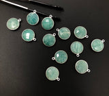 Natural Amazonite Gemstone Charms, Sterling Silver Charms, Jewelry Supplies for Jewelry Making, Wholesale Jewelry Findings, 1 Pc