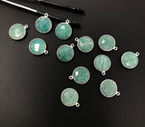 Natural Amazonite Gemstone Charms, Sterling Silver Charms, Jewelry Supplies for Jewelry Making, Wholesale Jewelry Findings, 1 Pc