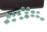 Natural Amazonite Gemstone Charms, Sterling Silver Charms, Jewelry Supplies for Jewelry Making, Wholesale Jewelry Findings, 1 Pc