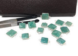 Natural Amazonite Gemstone Connector, Sterling Silver Connectors, Jewelry Supplies for Jewelry Making, Wholesale Jewelry Findings, 1 pc