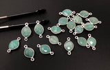 Natural Amazonite Gemstone Connector, Sterling Silver Connectors, Jewelry Supplies for Jewelry Making, Wholesale Jewelry Findings, 1 pc