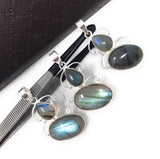 Labradorite Gemstone Pendant, Sterling Silver Gemstone Jewelry, DIY Pendant Jewelry Supplies , Gifts for Her, 1 Pc