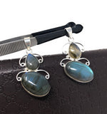 Labradorite Gemstone Pendant, Sterling Silver Gemstone Jewelry, DIY Pendant Jewelry Supplies , Gifts for Her, 1 Pc