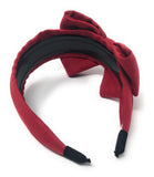 Wide Headband for Girls, Retro Suede Hairbands, Bow Knotted Hairband, 1 Pc