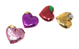 Reversible Sequin Heart Shape Hair Clips, Sequins Hair Bow Kids Hair Accessories, Valentines Clips for Girls, 1 Pc