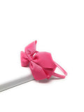 Hair Bow Headband for Girls, Hair Accessories for Kids, Satin Lined Hard Hair bow Hairband, Birthday Gift and Party Favors, 1 Pc