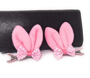 Rabbit Ear Hair Clips, Bow Clips for Girls , Birthday Gifts, Bunny Ears Girls Hair Clips, 1 Pair