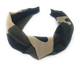 Camouflage Headband for Girls, Bohemian Military Turban Headbands, Camo Knot Retro Hairband for Women, 1 Pc