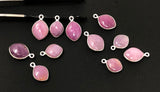 Natural Multi Sapphire Gemstone Charms, Bulk Jewelry Supplies, Wholesale Charms, DIY Jewelry Making, 15x10mm - 18x12mm, 10 Pcs / 11 Pcs