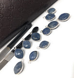 Natural Multi Sapphire Gemstone Charms, Bulk Jewelry Supplies, Wholesale Charms, DIY Jewelry Making, 15x10mm - 18x12mm, 10 Pcs / 11 Pcs