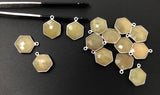 10 Pcs / 12 Pcs Natural Sapphire Gemstone Charms, Wholesale Silver Jewelry Supplies, Bulk Wholesale Charms, 16x12mm - 17x13mm