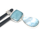 Larimar Pendant, Natural Gemstone Pendant, Sterling Silver Jewelry, Bohemian Jewelry, Wholesale JewelrySupplies, Gifts for Her