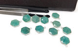 Natural Amazonite Gemstone Charms, Sterling Silver Charms, Jewelry Supplies for Jewelry Making, Wholesale Jewelry Findings, 1 Pc