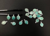 Natural Amazonite Gemstone Charms, Sterling Silver Charms, Jewelry Supplies for Jewelry Making, Wholesale Jewelry Findings, 1 Pc