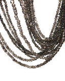 Natural Smokey Quartz Gemstone Beads, Jewelry Supplies for Jewelry Making, Wholesale Bulk Gemstone Beads, 12.5" Strand