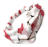 Flamingo Knot Turban Elastic Headband, Bird Print Knotted Headwrap for Girls, Turban Elastic Headband for Women