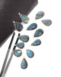 Labradorite Gemstone Charms, Sterling Silver Bulk Charms, Wholesale Jewelry Findings for Jewelry Making, Jewelry Supplies, 1 pc