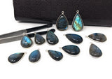 Labradorite Gemstone Charms, Sterling Silver Bulk Charms, Wholesale Jewelry Findings for Jewelry Making, Jewelry Supplies, 1 pc