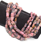 Pink Opal Gemstone Beads, Pink Opal Faceted Nugget Beads, Bulk Wholesale Beads, Jewelry Supplies, Jewelry Making, 13" Strand