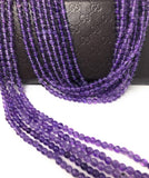 4mm Natural Amethyst Gemstone Beads, Jewelry Supplies for Jewelry Making, Wholesale Gemstone Beads, 13.5" Strand