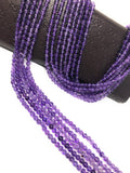 4mm Natural Amethyst Gemstone Beads, Jewelry Supplies for Jewelry Making, Wholesale Gemstone Beads, 13.5" Strand