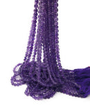 4mm Natural Amethyst Gemstone Beads, Jewelry Supplies for Jewelry Making, Wholesale Gemstone Beads, 13.5" Strand