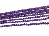 4mm Natural Amethyst Gemstone Beads, Jewelry Supplies for Jewelry Making, Wholesale Gemstone Beads, 13.5" Strand
