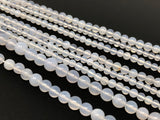 Natural Chalcedony Gemstone Beads, Jewelry Supplies for Jewelry Making, Wholesale Gemstone Beads, 13.5" Strand