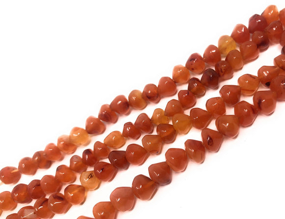 Natural Carnelian Gemstone Beads, Onion Shape Smooth Carnelian Beads, Jewelry Supplies for Jewelry Making, Bulk Wholesale Beads, 10