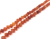 Natural Carnelian Gemstone Beads, Onion Shape Smooth Carnelian Beads, Jewelry Supplies for Jewelry Making, Bulk Wholesale Beads, 10" Strand