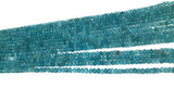 Natural Apatite Gemstone Beads, Genuine Gemstone Wholesale Jewelry Supplies for Jewelry Making, 3.5-4mm, 13" Strand