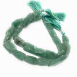 Natural Aventurine Gemstone Beads, Aventurine Beads, Wholesale Bulk Beads for Jewelry Making, 12x10mm-16x12mm , 8" Strand