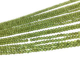 Natural Peridot Smooth Gemstone Beads, Genuine Gemstone Wholesale Beads, Bulk Beads for Jewelry Making, 4mm Beads, 13.75" Strand