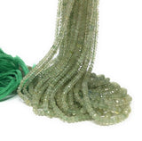 Natural Prehnite Beads, Gemstone Beads, Bulk Wholesale Beads for Jewelry Making, Jewelry Supplies, 13"Strand