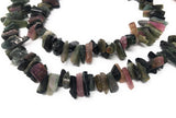 Multi Tourmaline Gemstone Beads - Rough Polished, Tourmaline Gemstone Beads, Jewelry Supplies, Wholesale Beads, 8" Strand, 7x3mm-16x5mm